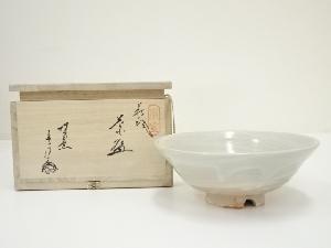 萩焼　城山窯　金子信彦造　茶碗（共箱）